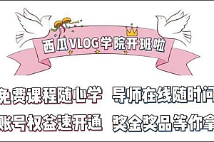 西瓜视频vlog速成班报名
